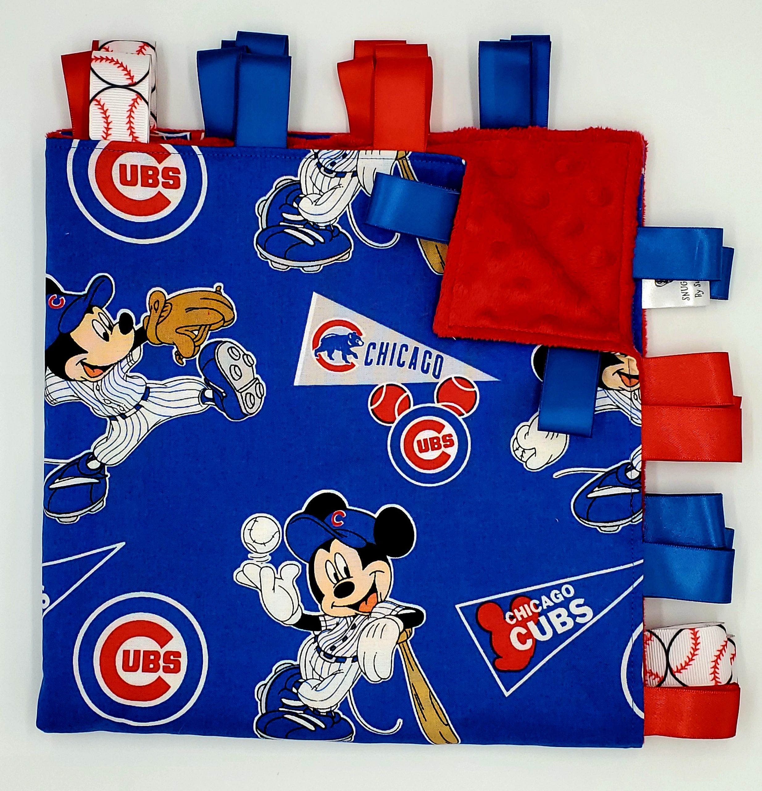 Chicago Cubs Mickey Mouse  Snugglie Tabs by Susan-Marie